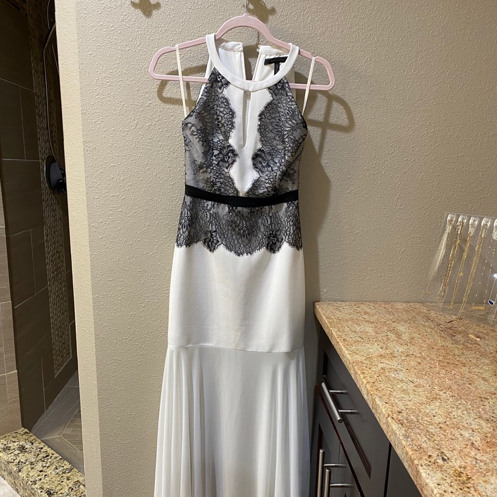 Black and white formal maxi